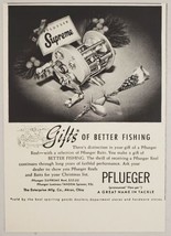 1951 Print Ad Pflueger Supreme Baitcast Fishing Reels Enterprise Mfg Akron,Ohio - £10.64 GBP