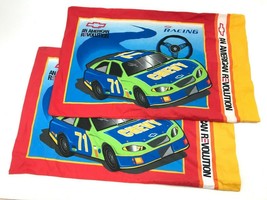 2 Vtg Official Licensed Product GM Car Racing Pillowcases Kids Chevy American - £8.18 GBP