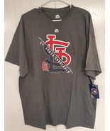 St. Louis Cardinals Majestic Grey T Shirt - MLB - £15.71 GBP