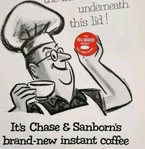 1956 Chase And Sanborn Instant Coffee Advertisement Vintage Beverage DWPP24 - $19.99