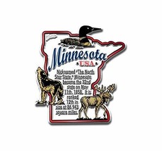 Minnesota Information State Magnet by Classic Magnets, 2.6&quot; x 2.9&quot;, Collectible  - £3.74 GBP