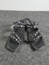 Olivia Miller Black Stud Sandals Size 6 NWT FREE SHIPPING  - £13.25 GBP