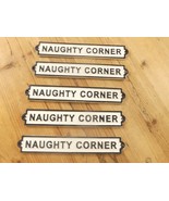 5 Naughty Corner Signs  Cast Iron Bar Plaque Resell Lot Flea Market **RE... - $42.14 CAD