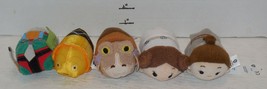 Disney Store Star Wars Tsum Tsum Plush Mini 3.5&#39;&#39; lot of 5 Boba Fett CP30 Leia - £26.89 GBP
