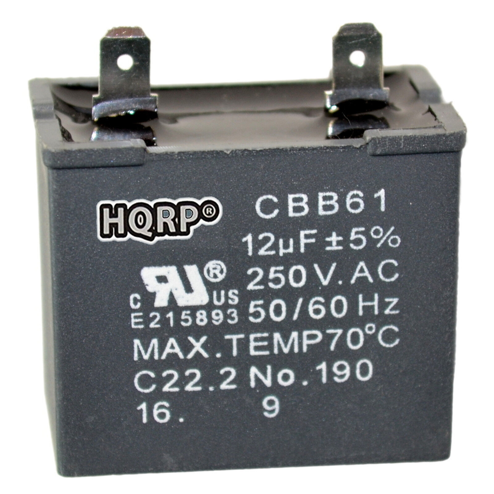 Primary image for 12uf Motor Capacitor for Whirlpool Refrigerators, 2169373 W10662129 Replacement