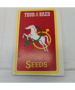 3.5&quot; X 5.5&quot; Vintage Thor-O-Bred Seeds Hybrids Data Memo Notebooks Illinois  - $11.88