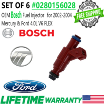 OEM BOSCH 1x Fuel Injector for 2002-2004 Mercury Ford 4.0L V6 FLEX #0280156028 - £30.06 GBP