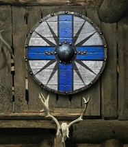 Medieval Viking&#39;s Valhalla King Canute of Denmark Viking Shield HALLOWEEN GIFTED - £131.58 GBP