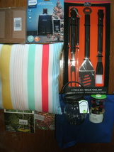  NEW Outdoor &amp; Summer Home Bundle 12 item lot lighting, decor, BBQ, bird... - $42.50