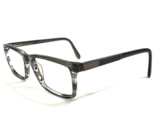 Robert Mitchel Eyeglasses Frames RM9002 GRY Clear Gray Horn Square 54-17... - £44.31 GBP