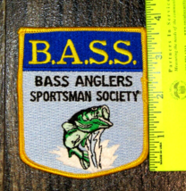 Vintage 1990 Embroidered B.A.S.S. Anglers Sportsman Society iron-On Patc... - £11.03 GBP