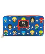 Justice League Wallet DC Comics Loungefly Licensed All Characters Zipper... - $101.87 CAD