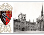 Exeter College Oxford University Coat of Arms Embossed DB Postcard V20 - $7.87