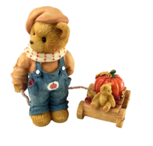 Cherish Teddies YOU’RE MY LITTLE PUMPKIN Boy / Wagon Figurine #176214 Fa... - £23.21 GBP