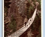 Capilano Suspension Bridge Capilano Canyon BC Canada UNP WB Postcard F18 - $2.92