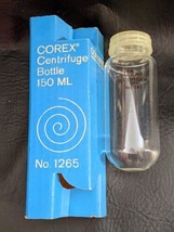 Corex Aluminosilicate Vetro Centrifuga Tubo Grande Bottiglia Tappo 150 ML - £20.68 GBP