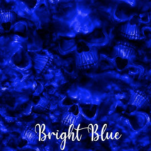 Reaper Skulls Bright Blue vinyl Wrap  air release Matte Laminated 12&quot;x12&quot; - £8.36 GBP
