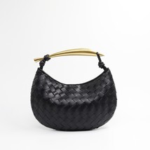 PU Fake Leather Hand Bag For Women Fashion Moon Underarm Bags Female Elegant Lad - £120.11 GBP