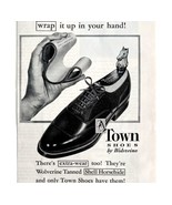 Wolverine Town Shoes Tanned Horsehide 1952 Advertisement Leather Footwea... - $19.99