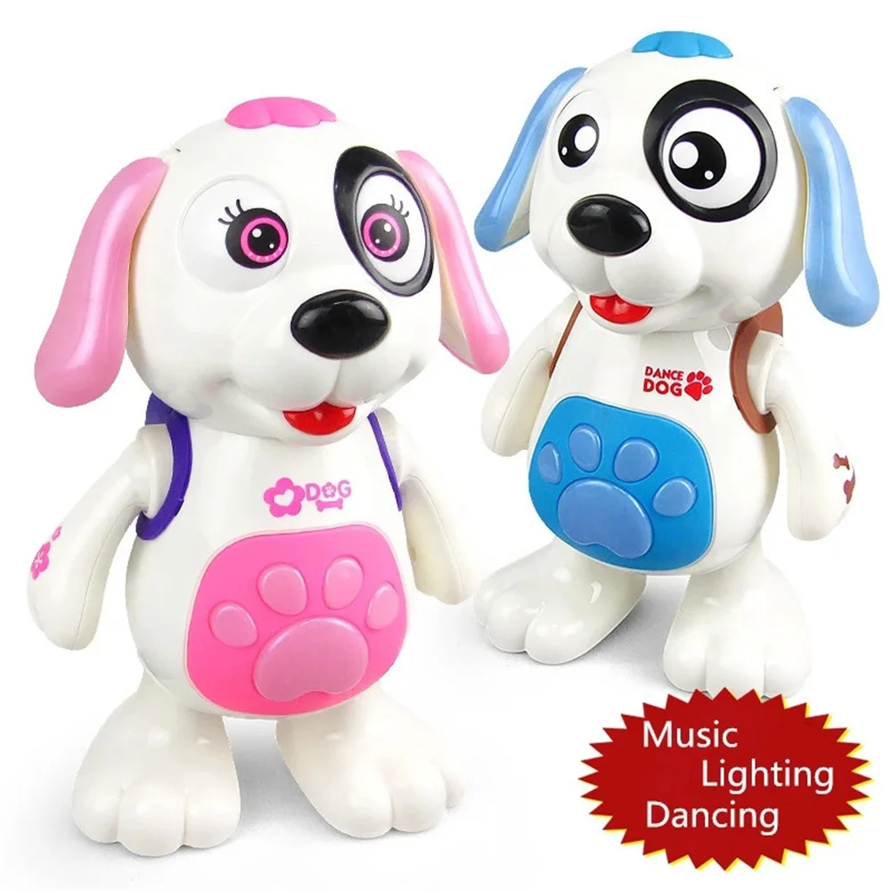 Cute Electronic Music Dancing Lighting Pet Dog Baby Toy Walking Doll Kids Gift - £18.03 GBP