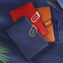 A5 Faux Leather Cover Journals Notebook Lined Paper Diary PlannerWith Buckle - £18.37 GBP