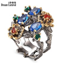 DreamCarnival 1989 Gorgeous Women Ring Infinity Color Stone Vintage Jewelry Chic - £20.39 GBP