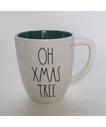 Rae Dunn 18oz Oh Xmas Tree Christmas Coffee Mug 2 Sided Design Green Int... - £11.17 GBP