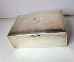 Coin Silver Finland 1916 Humidor Lindman Cigarette Box Cedar Lined Lead Bottom - £514.59 GBP