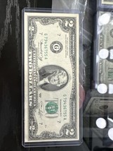 1976 $2 Dollar Bill Ladder Fancy Serial Number In Excellent Condition US Note. - £186.84 GBP
