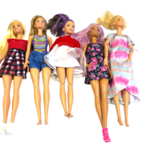 5 Barbie Fashionistas Skipper Beach Swim Supermarket 2 Jointed Clothed Nice Hair - $39.59