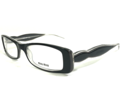 Miu Eyeglasses Frames VMU12D 5BM-1O1 Black Clear Rectangular 50-16-135 - $120.83