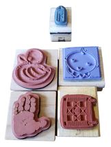 Babies and Children Lot of 5 Wood Mounted Rubber Stamps - £7.89 GBP