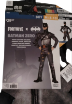 Fortnite Batman Zero Boys 7 Piece Costume Medium 8 to 10 New Halloween C... - £20.61 GBP