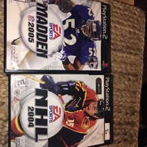 PS2 Madden Nfl 05/NHL 04 Sony Playstation 2, 2007) Complete With Manual - £7.56 GBP
