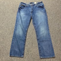 Ariat M4 Mens Size 40x32 Low Rise Boot Cut Blue Denim Jeans Pants Med Wa... - $29.70