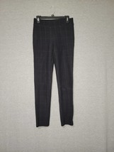 Women&#39;s HUE Black Elastic Waist Straight Leg Dress Pants Medium - £10.12 GBP