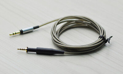 6ft Silver Plated Replacement Audio Cable For AKG K450 K451 Q460 K480 headset  			