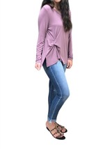 Tribal adeline twist long sleeve top in PURPLE - £45.77 GBP