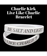 Laser Engraved Silicone Bracelet – &quot;Live Like Charlie&quot; with Crosses | &quot;B... - $276.24 MXN