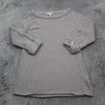 Boston Proper Sweater Womens S Gray Boat Neck Long Sleeve Knitted Pullover - £20.14 GBP