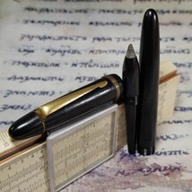Bakelite Vintage Ballpoint Pen - Pre Modern Refill - Wide Brass Tip - Papyrus - £36.26 GBP