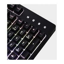 Abko Hacker K180 Korean English Membrane LED Wired Gaming Keyboard (Black) image 2