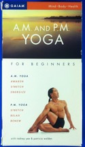 AM &amp; PM Yoga For Beginners VHS Set + Yoga Conditioning For Weight Loss VHS Gaiam - £7.93 GBP