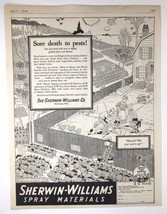 1929 Sherwin-Williams Spray Materials Sure Death to Pests Advertisement - £17.25 GBP