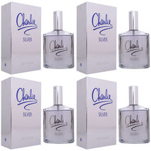Pack of 4 New Charlie Silver by Revlon for WomenEau De Toilette Spray, 3... - $36.39