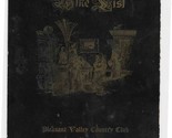Pleasant Valley Country Club Wine List Sutton Massachusetts 1950&#39;s - £13.93 GBP