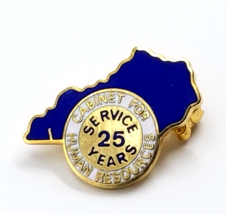 VTG Kentucky State Cabinet For Human Resources 10K GF Enamel 25 YR Service Pin - £14.19 GBP