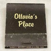 Vintage Matchbook Cover  Ottavio’s Place  Italian restaurant  Clearwater, FL gmg - £9.86 GBP