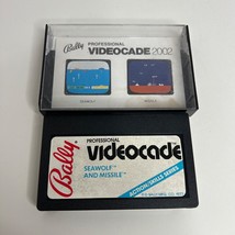 Vtg 1981 BALLY Videocade 2002 &quot;SEAWOLF &amp; MISSILE&quot; Video Game Cartridge - $28.25