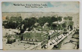 New Castle Indiana Bird&#39;s Eye View c1910 Postcard Q15 - £14.90 GBP